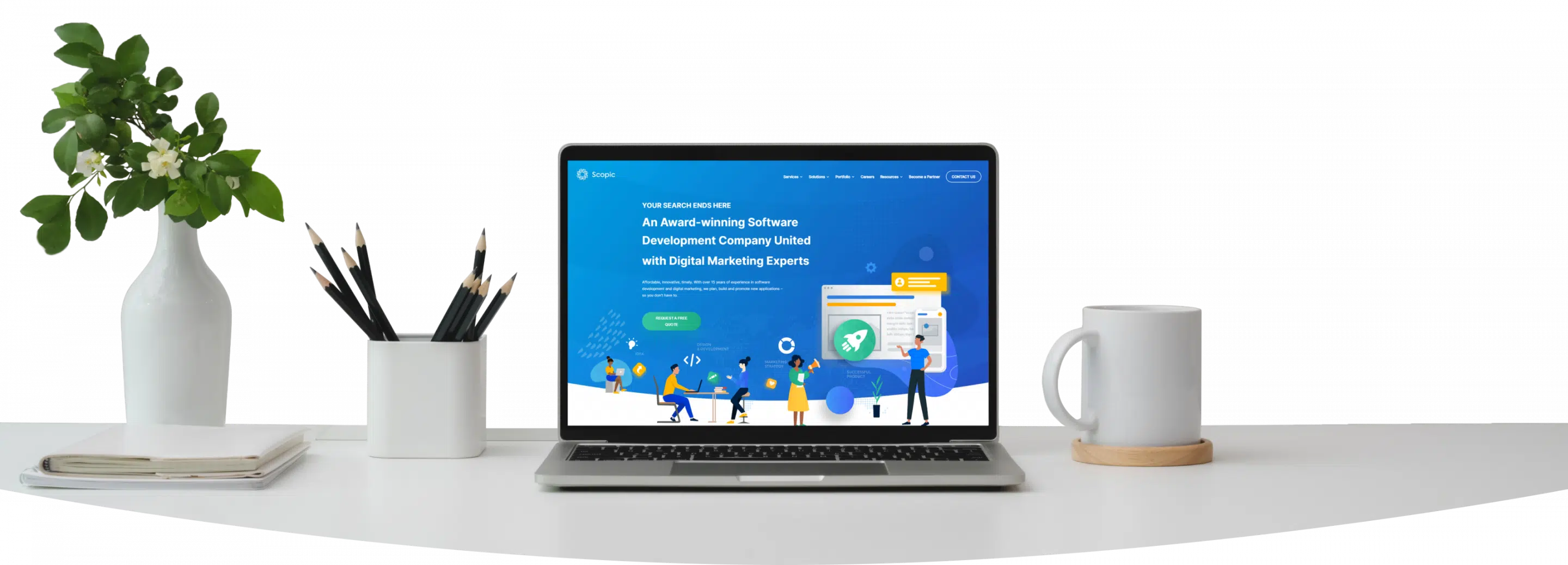 Custom UX and UI Design Services Hero Image